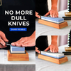 The Sharp Pebble™ Complete Sharpening System: 1000/6000 Grit & Angle Guide