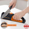 Orange Ninja Kitchen Knife Sharpener with 5 Adjustable Sharpening Angle- 12°, 15°, 18°, 21°, & 24°