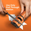 Orange Ninja Mini Knife Sharpener - Coarse & Fine Knife Sharpener