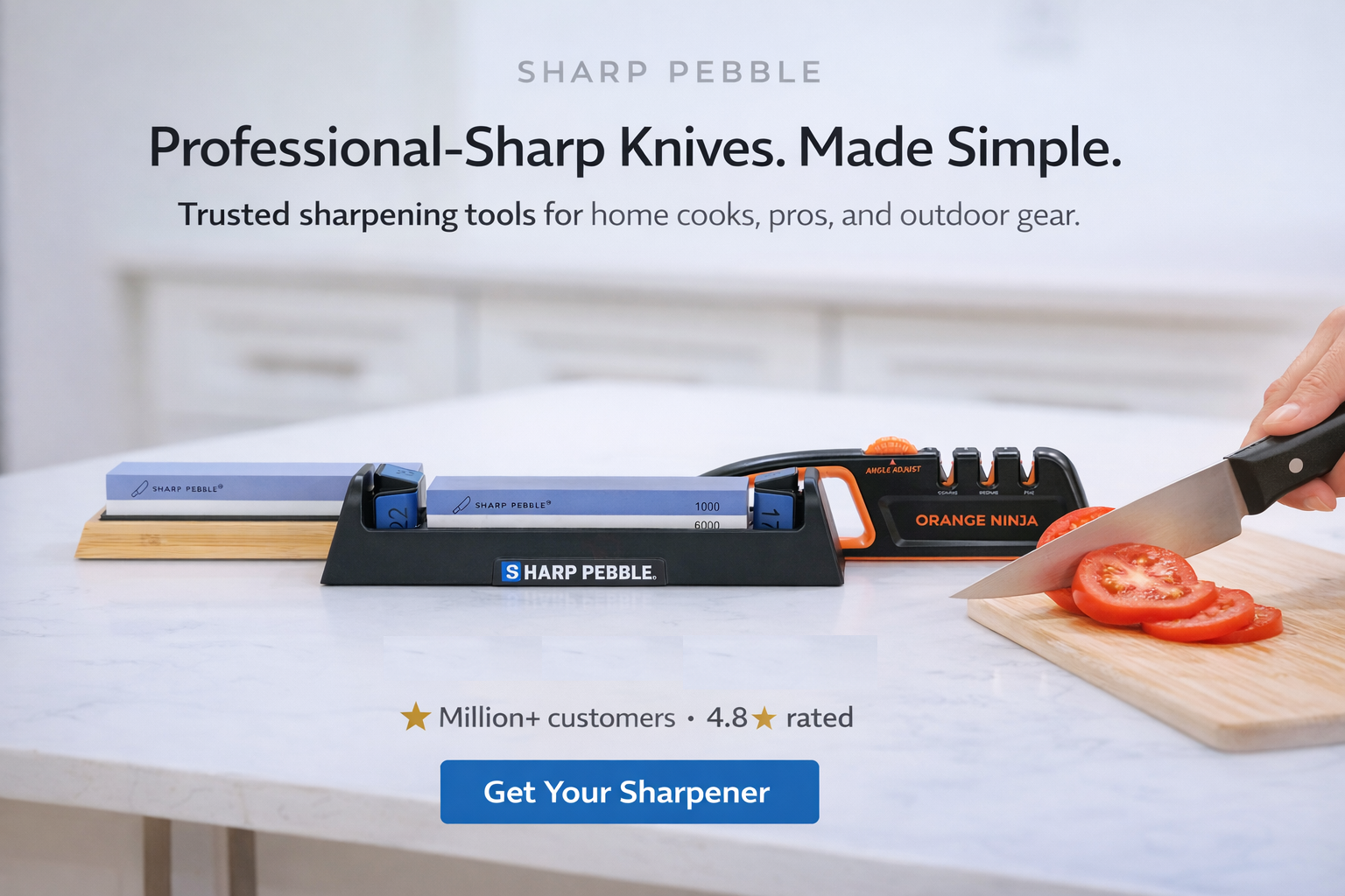 Sharp Blocky Pebble Sharp Pebble - Best Whetstones, Knives & Sharpening Supplies