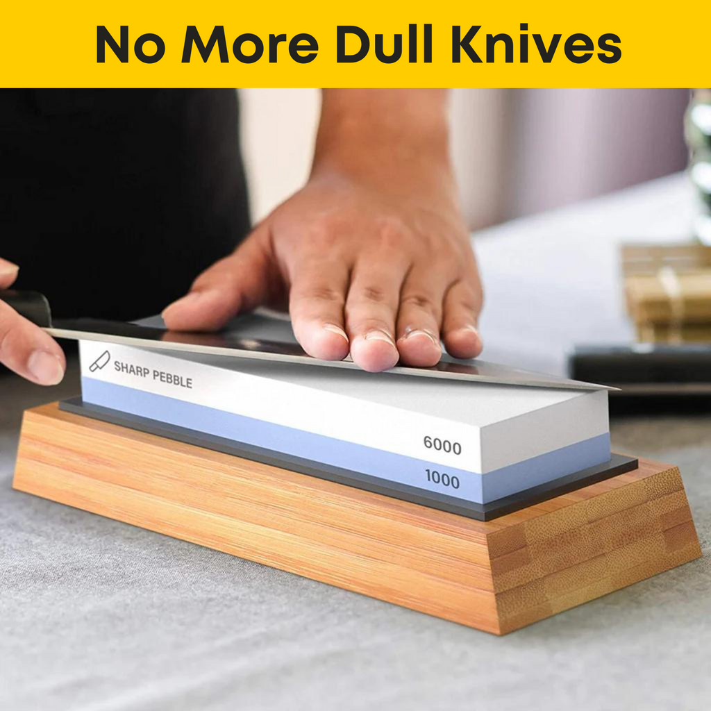 Sharp Pebble Knife Sharpening Stone Grit 1000 6000 Whetstone