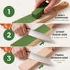 Sharp Pebble Leather Paddle Strop with Polishing Compound