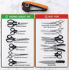 Orange Ninja Scissors Sharpener Tool – 4 Angle Settings, Easy Manual Use