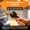 Sharp Pebble 7/32" Lawn Mower Blade Sharpener Bits, 8-Piece