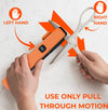 Orange Ninja Scissors Sharpener Tool – 4 Angle Settings, Easy Manual Use