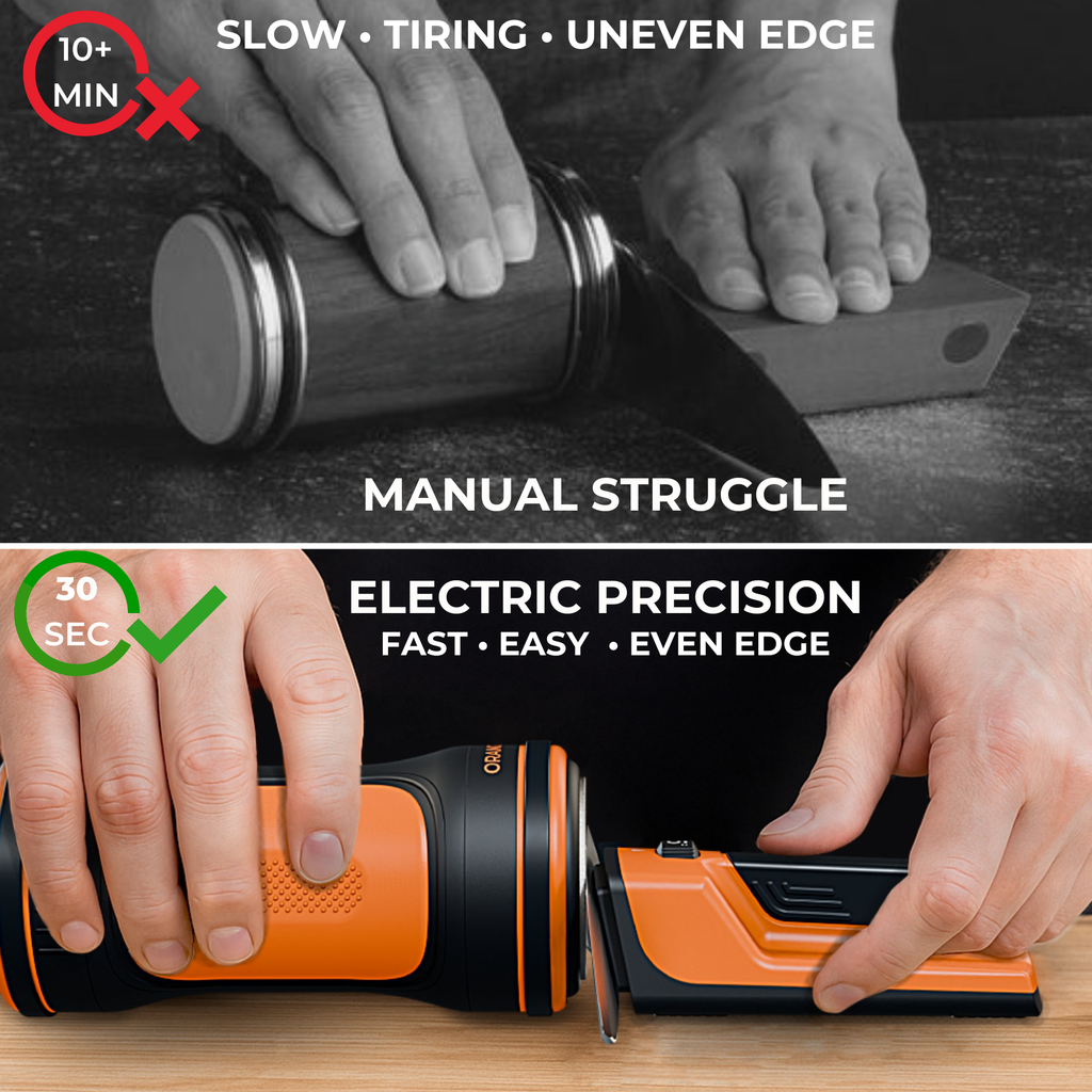 Sharp Pebble Orange Ninja Electric Rolling Knife Sharpener - 5