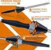 Orange Ninja Knife Sharpener with 5 Adjustable Sharpening Angle And Adjustable Honing Rod