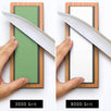 Sharp Pebble Whetstone Knife Sharpener Grit 3000/8000 - For Sharpening & Polished Mirror Edge Finish- with Non Slip Bamboo Base